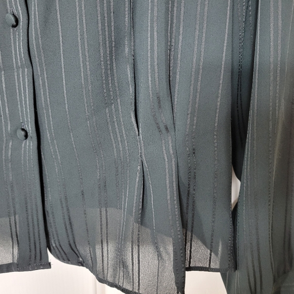 Givenchy for Chesa from Saks Fifth Avenue Vintage Women's Sz 14 Black Blouse - Picture 4 of 15